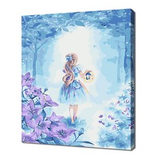 ECO SOLE DIY愛麗絲夢遊仙境著色插圖掛畫 30*40cm, 16色