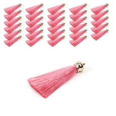 Home&Life 鍍金流蘇, 粉紅色, 30個