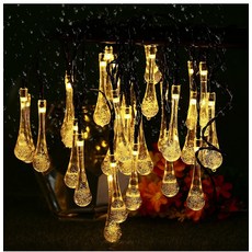 室內裝飾水滴燈串 40燈 4米, 暖白色