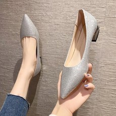 SILVERS Robe 11閃亮中跟鞋