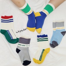 Kids FUTURE 兒童用 Leo 中筒襪 5雙組