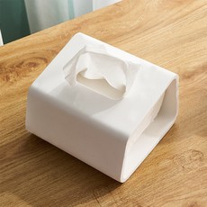 모던 시멘트 티슈 케이스 스퀘어, 화이트