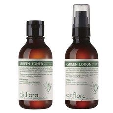 Dr. Flora 蘆薈葉綠爽膚水 100ml + 乳液 100ml 套組, 1套