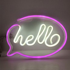 SISEUNDEUSI Quardi 霓虹燈 Hello, 2色