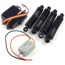 複刻版 BSD-Racing 2.4GHz 1/10 4WD 攀岩怪獸 殺手怪獸 自行維修套組, 混合色, 1套