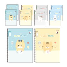 PENPIA 1-2年級數學筆記本, 10入, 隨機出貨