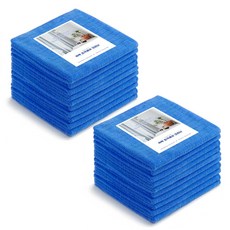 쓱싹 超細纖維方形毛巾抹布 深藍色 40 x 60 cm, 20個