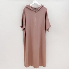 봉봉스토리 준벅 지퍼후드 임산부 원피스