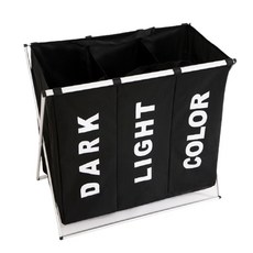 Raon To You分類保管洗衣籃 3層, 05黑色, 1個