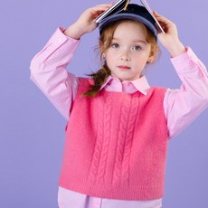 女童小步舞曲短版針織背心