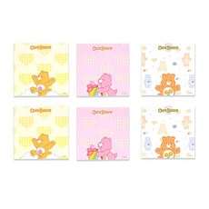 LUCALAB Care Bear 記事本 3 種 x 2p D 套組, 快樂+禮物+你好, 1套
