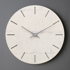 ATREES 混凝土靜音現代線條壁鐘, 混合色