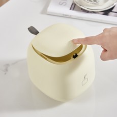 BEESTORE 桌上型迷你方塊垃圾桶, 奶油黃