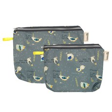 베베슈에뜨 유아용 방수 기저귀 + 도시락 파우치 세트, 플라잉버드