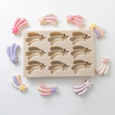 AngleThing 9格流星造型矽膠模具, 單色