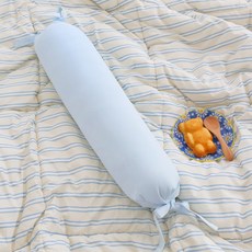 포홈 코튼캔디 솜 경추베게, 라이트스카이, 1개