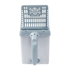 集便盒一體式貓砂鏟, 灰色的