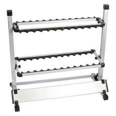 HAIDON 海東 鋁合金24格釣竿收納展示架, 銀