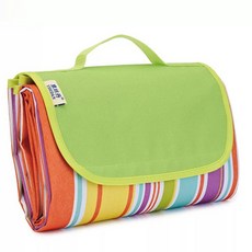 야외 피크닉 갖고다니기 편한 방수 매트, 레인보우스트립