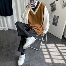 男款黑色101彩色Haspen背心 FC-2318895