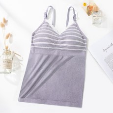 條紋哺乳吊帶背心