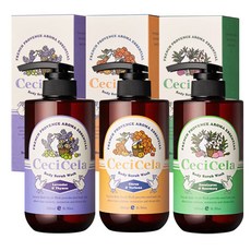 CeciCela Aroma Essential Body Scrub 柑橘和馬鞭草 500ml + 桉樹和迷迭香 500ml + 薰衣草和百里香 500ml 套組, 1套