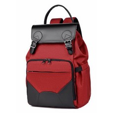 멀티 레트로 기저귀 백팩, 레드