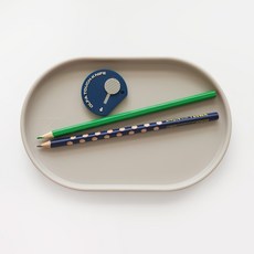 ade.l Ellipse 矽膠托盤, 米色