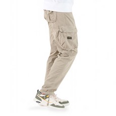 남성용 NP12 빈티지 스판 카고 조거 팬츠