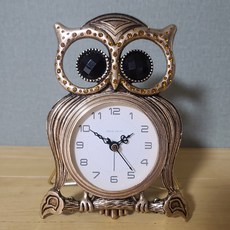 招財貓頭鷹桌鐘