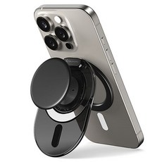 SINJIMORU 反向鉸鏈 MagSafe M TapTalk 握把支架, 1個, 黑色
