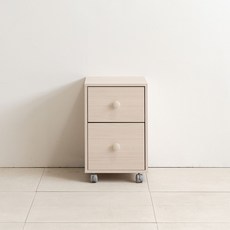 리바트 꼼므주니어 이동 서랍장 방문설치, 내추럴, 2단