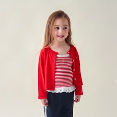 WALTONKIDS 兒童羅紋針織開襟衫 + 無袖背心套組