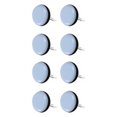 KHOME 家具鐵氟龍墊 釘式 圓形 25mm, 8個