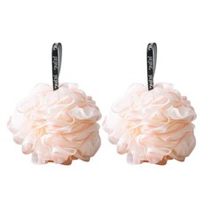 PEONIST 高級撞色沐浴球, 1入, 粉紅色, 2個