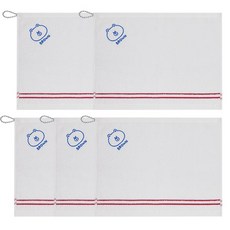 LINE FRIENDS Peace 精梳棉手巾 70g, 5個, 棕色 + 紅色