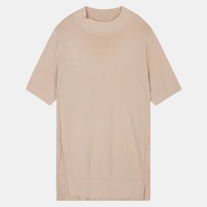 여성용 반넥 반팔 니트 STKA21632