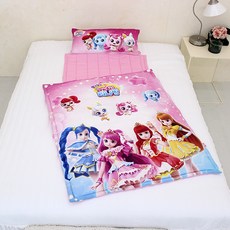 兒童收服迷你寶棉質午睡被+一體式棉花枕薄墊組, 混色