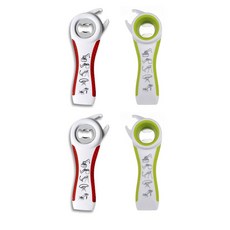 부스마켓 다기능 오프너 2종, 화이트 + 레드, 화이트 + 그린, 2세트