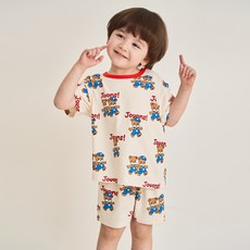 ROTOTO bebe 兒童凱莉短袖寬鬆家居服上下套裝