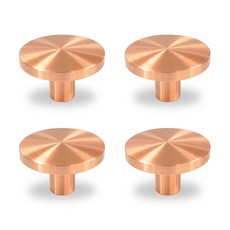 EASYWAY 1孔簡約環形玫瑰金家具把手, 4個