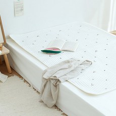 아솜느 유아용 듀라론 냉감 여름용 방수패드, 토끼, 1개