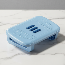 마켓피아 각도조절 마사지 안마 발판 발받침대 고정형, 하늘색 + 감색