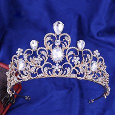 에스텔라 셀프웨딩 신부 인기있는 티아라 msd202, 골드화이트, 1개