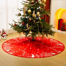 Allode 溫馨氛圍樹裝飾裙, 4 白紅, 1個