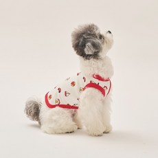 Minimiz 狗狗衣服 玩樂時光無袖上衣, 紅色