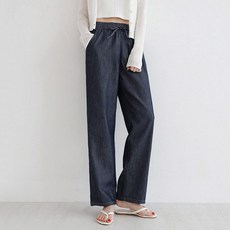 andstyle 女款 長/基本/短版 Summer Cool Jeans 第28彈 不褪色鬆緊帶寬版丹寧褲 264700