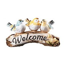 Answer 鳥類雕像 庭園裝飾品 03, 混合色