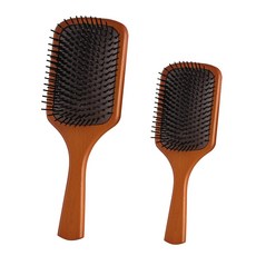 TENEJER 木製氣墊梳 2件組, 1個, 棕色