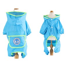 루나글램 강아지 우비, 민트, 1개